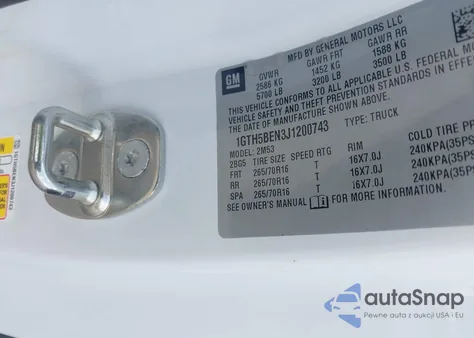 2018 GMC Canyon from USA, damaged, VIN 1GTH5BEN3J1200743